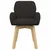 Okretne blagovaonske stolice 2 pcs Bouclé Crna 54 x 58 x 87 cm