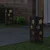 Solarna LED svjetlost za stazu 2 pcs Crna Hladno valjana čelika