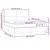 Vidaxl Box spring postelja z vzmetnico LED črna 160x200 cm blago
