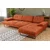 Atelier del Sofa Ugaona garnitura Mustang Narandžasta