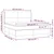 Vidaxl Box spring postelja z vzmetnico LED temno rjava 160x200cm blago