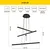 Opviq Luster L1244, 120cm, 66 cm, 4x13W, LED, 3000K, 5200 Lm