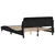 Okvir za krevet Dover crni 140 x 190 cm od tkanine