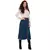 Midi jeans krilo z visokim pasom