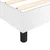 Vidaxl Box spring postelja z vzmetnico bela 180x200 cm umetno usnje