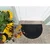 wash+dry PREDPRAŽNIK Halfmoon Dark Grey 55/85 cm reliefno siva
