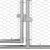 Kavez za piliće 4 pcs Srebrno 800 x 200 x 200 cm Čelik i PE