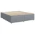 Vidaxl Box spring postelja z vzmetnico svetlo siva 180x200 cm blago