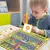 Netscroll Magnetna didaktična igra za učenje angleških črk z avtomobilčki, leseni Montessori labirint za otroke 3–5 leta, CarMaze