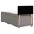 vidaXL Box spring postelja z vzmetnico taupe 90x200 cm blago