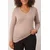 Trendyol Curve Ženska bluza Tbbaw26Af00025, Bež