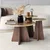 HANAH HOME Set stolova Mushroom 2 Gold Walnut