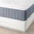 NORDLI Okvir kreveta s odlag. i dušekom, bela/Vagstranda tvrdo,, 160x200 cm