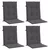 Den Blazine za vrtne stole 4 kosi antracitne 100x50x3 cm