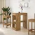 Vidaxl vidaXL Barska miza s predali Artisan hrast 90x47,5x103,5 cm