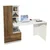 Hanah home Radni sto 120x73,8x61,8cm Orah