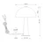 Globo 50670152 - Stona lampa JULIA 1xE14/25W/230V matni hrom