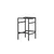 Venture Design Barski stol Polly 45x40x66 cm črne barve