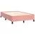 vidaXL Box spring postelja z vzmetnico roza 120x190 cm žamet