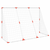 Dječji nogometni gol s loptama 2-u-1 bijeli 184 x 64 x 124 cm