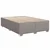 Vidaxl Box spring postelja z vzmetnico taupe 140x190 cm blago