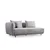 Atelier del Sofa Ugaona garnitura Floransa, 310x265 cm, Svetlo-siva