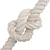 Vidaxl Vrv iz jute 24 Bela 100% Tossa jute
