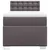 Vidaxl Box spring postelja z vzmetnico siva 90x200 cm umetno usnje