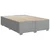 Vidaxl Box spring postelja z vzmetnico svetlo siva 140x200 cm blago