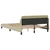 Okvir za krevet Dover krem 140 x 190 cm od tkanine