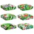Jastuk Cvjetni 6 pcs Šareni 40 x 40 x 8 cm Oxford tkanina