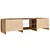 TV ormarić LED boja drva 140x40x36 cm konstruirano drvo