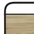 Vidaxl Kovinski posteljni okvir brez vzmetnice sonoma hrast 183x213 cm