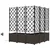Vidaxl Vrtni lonček 5 szt. Rjava 120 x 120 x 142 cm Plastika