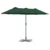 Vrtni suncobran Zelena 370 x 197 x 239 cm Poliester i aluminij