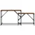 Konzolna stolica 2 pcs Staro drvo 100 x 28 x 75 cm