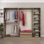 Hanah Home Garderober Kale-7629, 225x210x52 cm, Braon-sivi