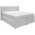 MID.YOU POSTELJA BOXSPRING 180 cm  x 200 cm , tekstil srebrne barve