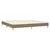 Vidaxl Box spring postelja z vzmetnico taupe 200x200 cm blago