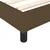 Vidaxl Box spring postelja z vzmetnico temno rjava 140x200 cm blago