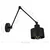 Zidna lampa 1xE27/20W/230V crna