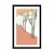 Plakat s paspartujem pastelen drevored - 60x90 white