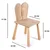Hanah Home Dečija stolica BLTYZ-AKTV045, 30x57x30 cm, Boje hrasta