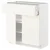 METOD / MAXIMERA Podni element s fiokom/2 vrata, bela/Vallstena bela, 80x37 cm