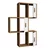 HANAH HOME Flora Walnut White