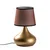 Opviq Stona lampa Bulbe-15465, Zlatno-braon