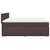 Vidaxl Box spring postelja z vzmetnico temno rjav 200x200 cm blago