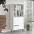 Hanah Home Komoda On9B-W, 74.8x161.6x35.5 cm, Bela