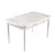 Hanah Home Trpezarijski sto Trend Carrara 132x79x76,5cm Belo-Sivi