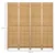 Homestar Prostorilni razdelilnik 4 paneli 160x170 cm naravni